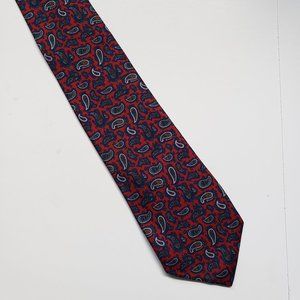 Men's Barneys New York Red & Blue Paisley Silk Tie